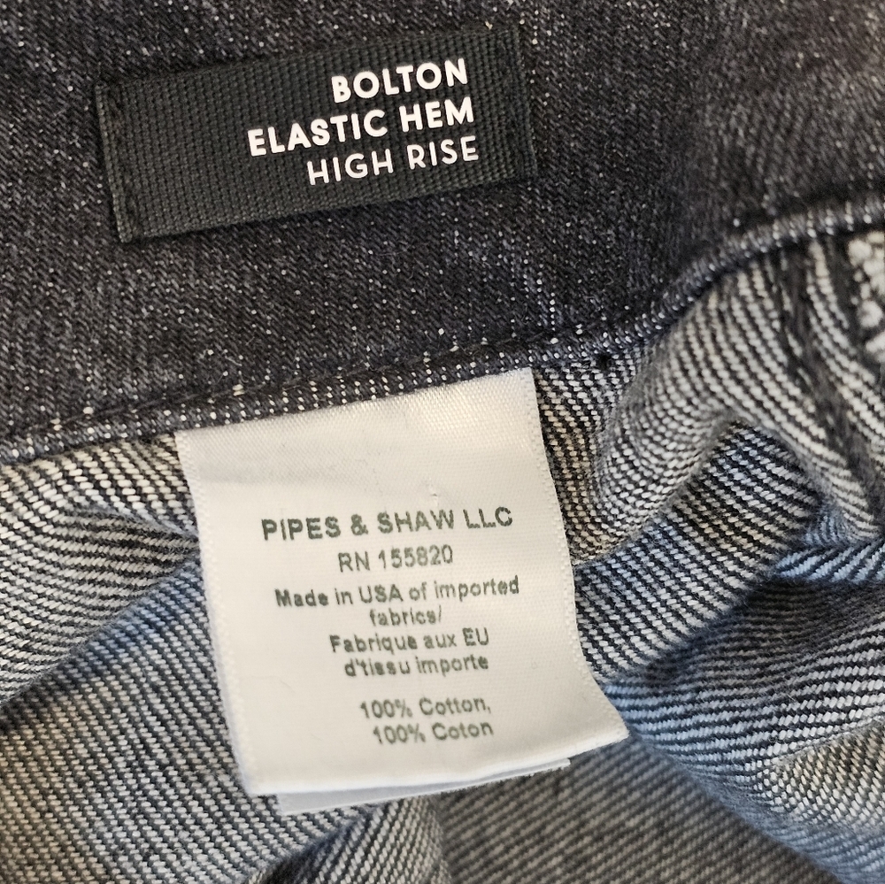 Veronica Beard Bolton With Cargo Pocket Elastic Hem High Rise Black Jeans 29 NWT - Picture 10 of 11